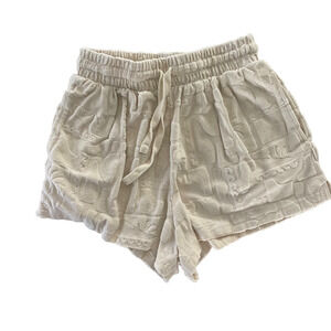 Rip Curl Desert Dreams Terry Short in cream women's size medium